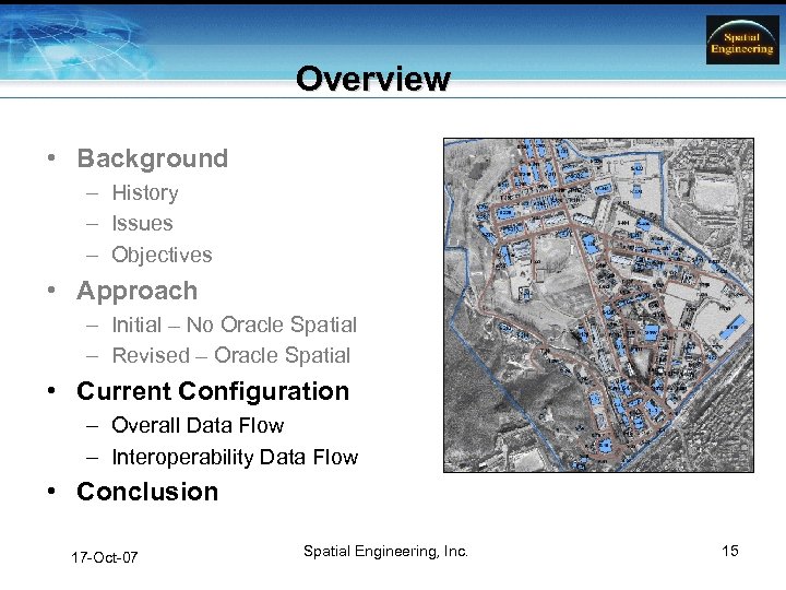 Overview • Background – History – Issues – Objectives • Approach – Initial –