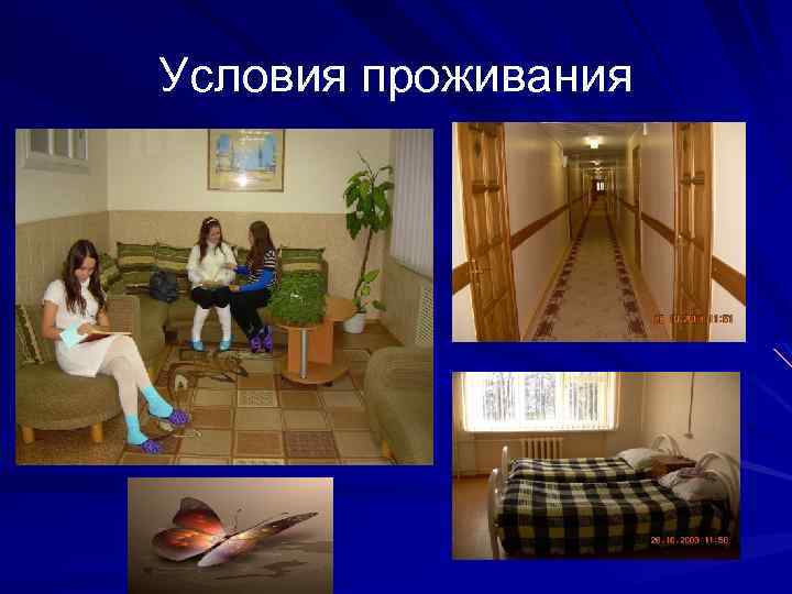 Условия проживания 
