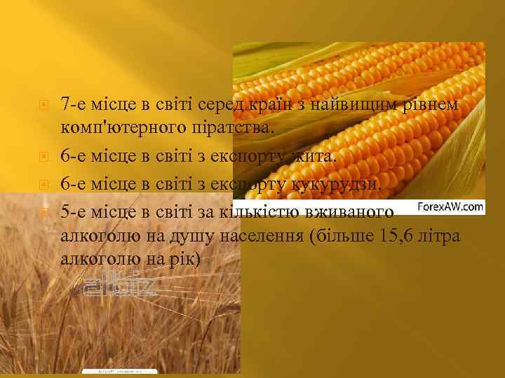  7 -е місце в світі серед країн з найвищим рівнем комп'ютерного піратства. 6