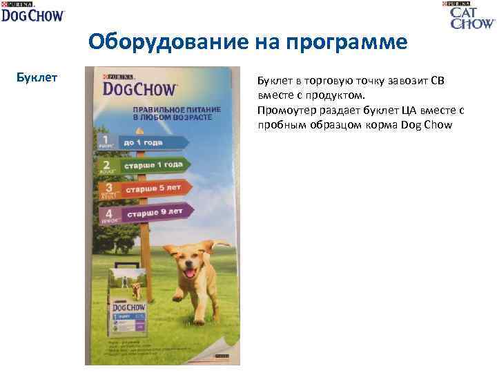 Оборудование на программе Буклет в торговую точку завозит СВ вместе с продуктом. Промоутер раздает