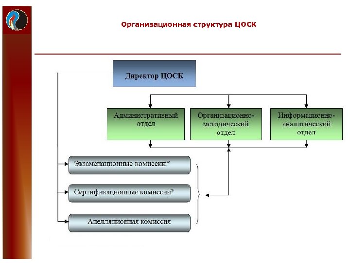 Организационная структура ЦОСК 