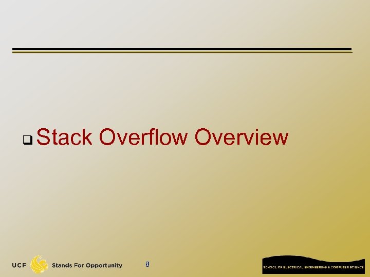 q Stack Overflow Overview 8 