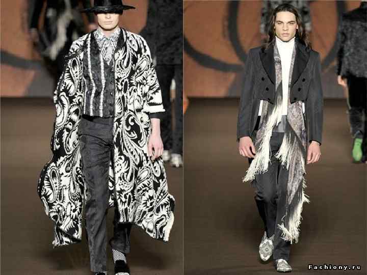 ETRO MEN'S ОСЕНЬ/ЗИМА 2012 Мужская коллекция также не осталась без знаменитых и узнаваемых принтов,