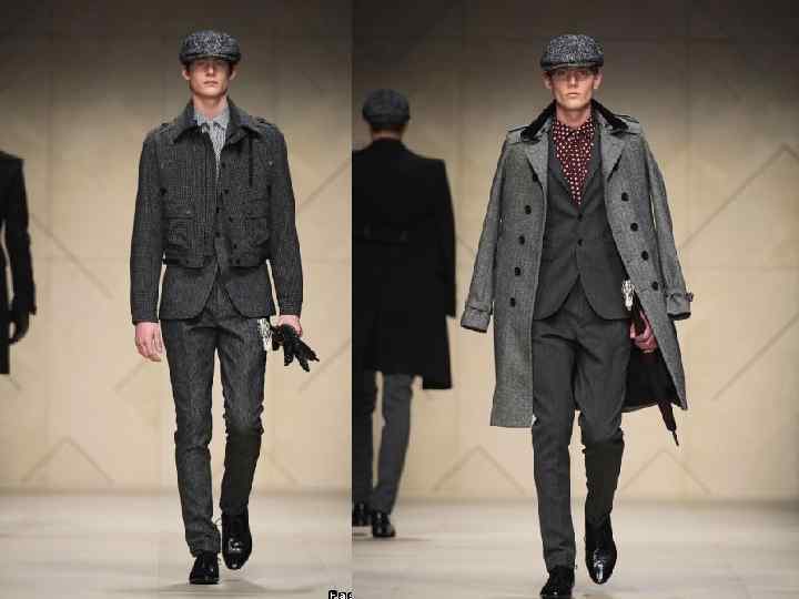 BURBERRY PRORSUM ОСЕНЬ-ЗИМА 2012 -2013 Строгие костюмы разбавлены довольно оригинальными тренчами и пальто с
