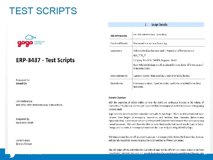 TEST SCRIPTS #NAVUGFocus 55 