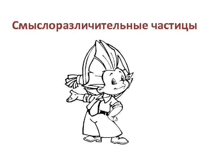 Смыслоразличительные частицы 