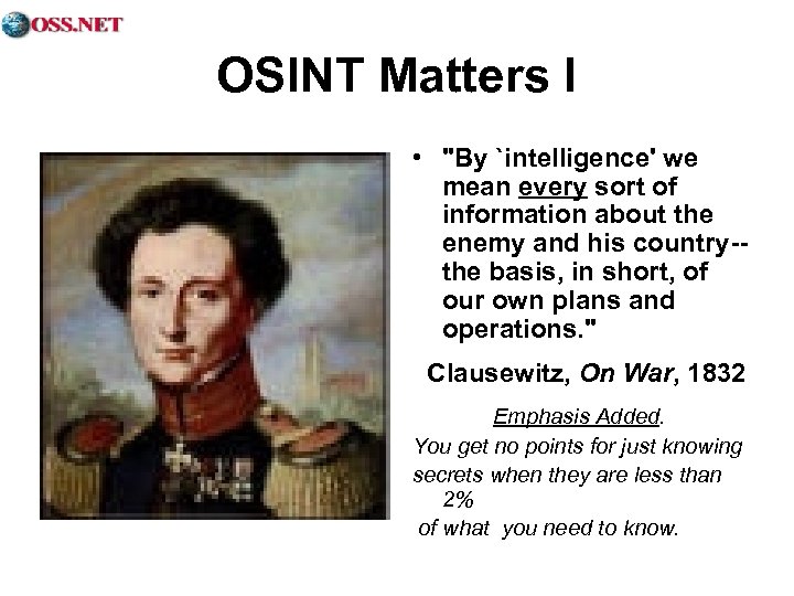 OSINT Matters I • 