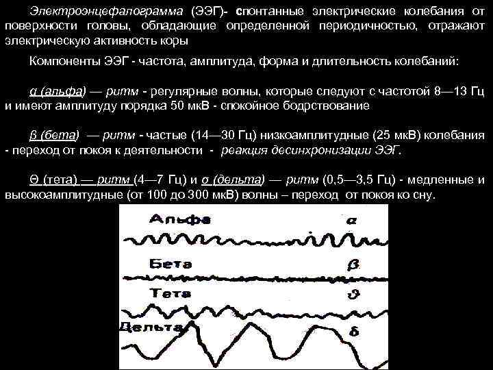 Ритмы ээг. Правильная частотная характеристика ритмов ЭЭГ. Высокоамплитудный Альфа ритм на ЭЭГ. Типовые частоты и амплитуды ЭЭГ. Реакция десинхронизации на ЭЭГ.