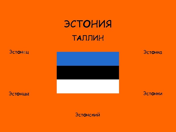 ЭСТОНИЯ ТАЛЛИН Эстонец Эстонка ФЛАГ Эстонки Эстонцы Эстонский 