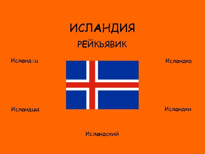ИСЛАНДИЯ РЕЙКЬЯВИК Исландец Исландка ФЛАГ Исландки Исландцы Исландский 