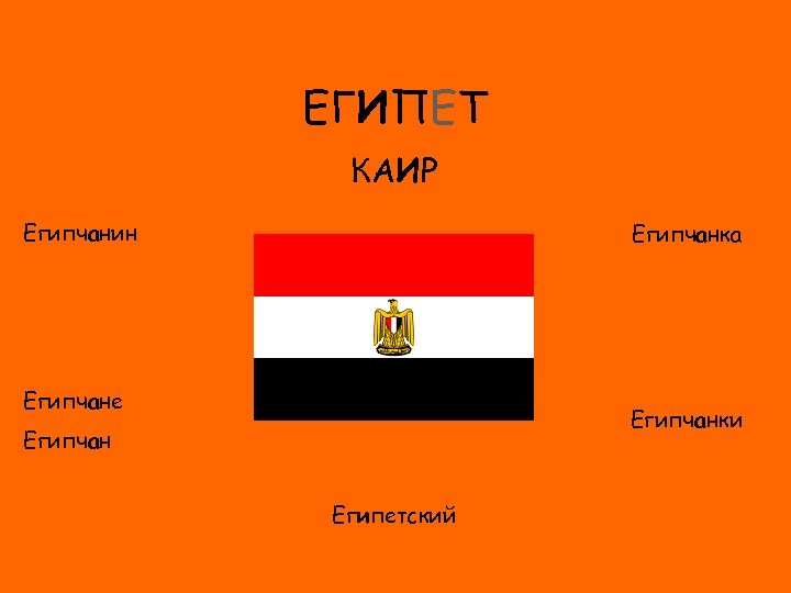 ЕГИПЕТ КАИР Египчанин Египчанка ФЛАГ Египчане Египчанки Египчан Египетский 