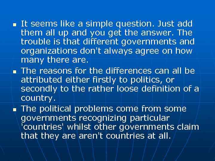 n n n It seems like a simple question. Just add them all up