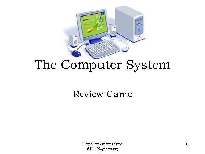 The Computer System Review Game Computer System Game 6511 Keyboarding 1 