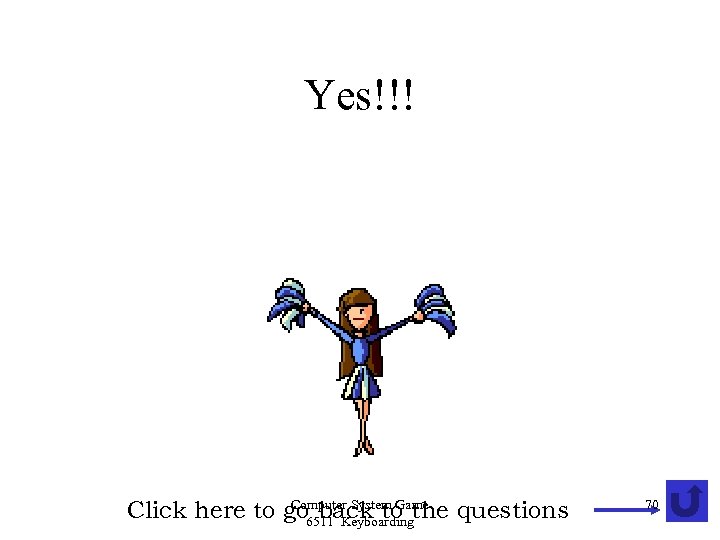 Yes!!! Computer System Game Click here to go 6511 Keyboardingthe questions back to 70