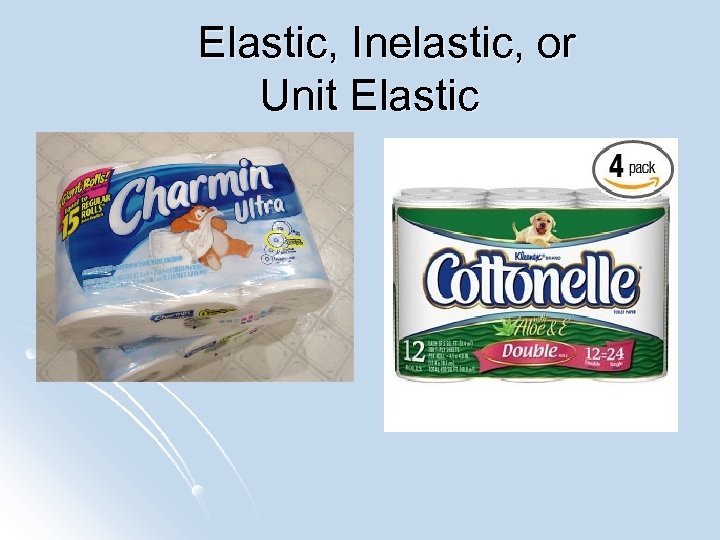 Elastic, Inelastic, or Unit Elastic 