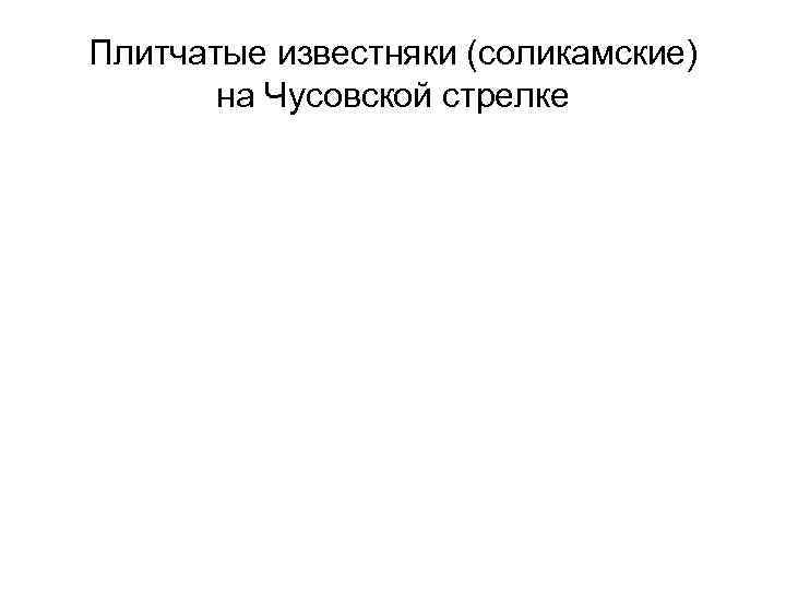 Плитчатые известняки (соликамские) на Чусовской стрелке 