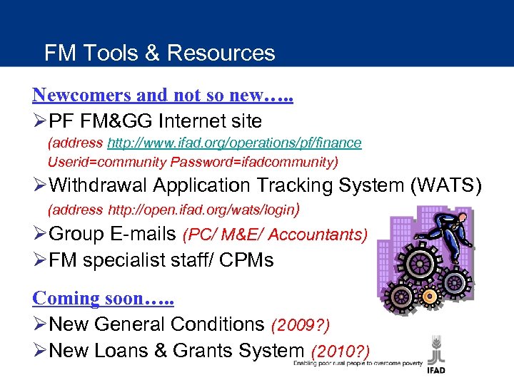 FM Tools & Resources Newcomers and not so new…. . ØPF FM&GG Internet site