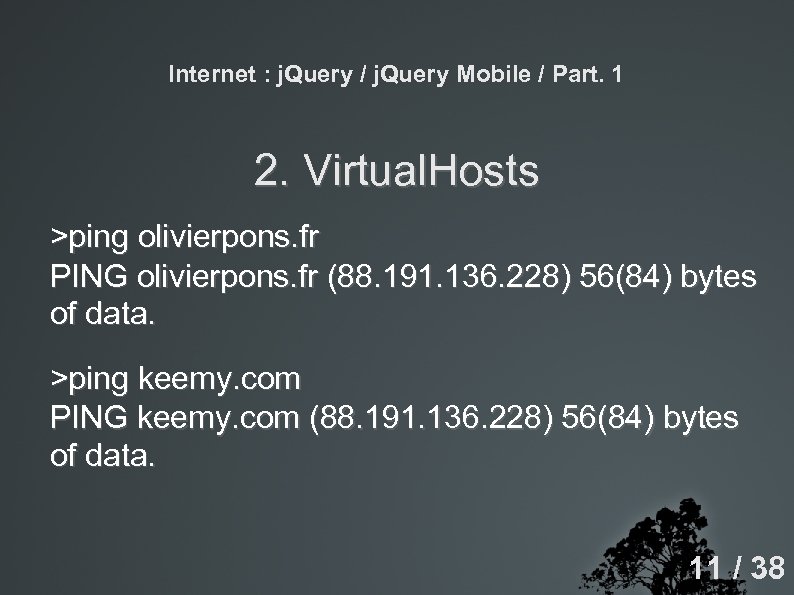 Internet : j. Query / j. Query Mobile / Part. 1 2. Virtual. Hosts