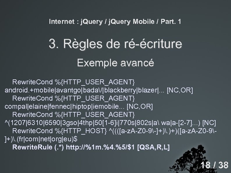 Internet : j. Query / j. Query Mobile / Part. 1 3. Règles de