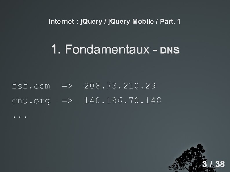 Internet : j. Query / j. Query Mobile / Part. 1 1. Fondamentaux -