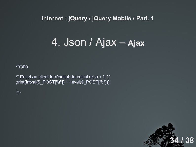 Internet : j. Query / j. Query Mobile / Part. 1 4. Json /