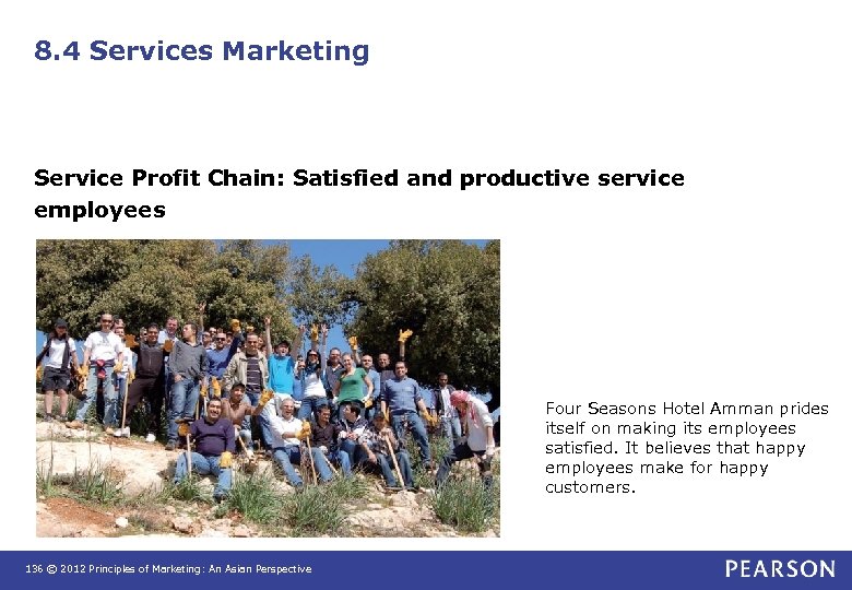 8. 4 Services Marketing Service Profit Chain: Satisfied and productive service employees Four Seasons