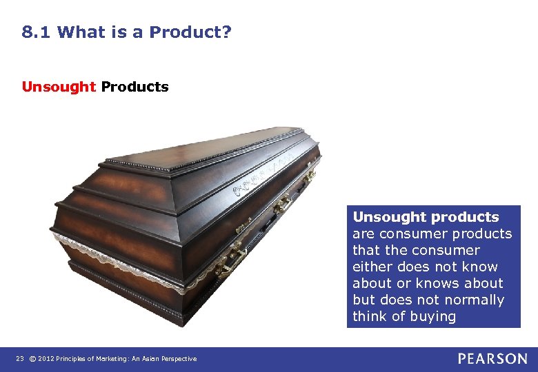 8. 1 What is a Product? Unsought Products Unsought products are consumer products that