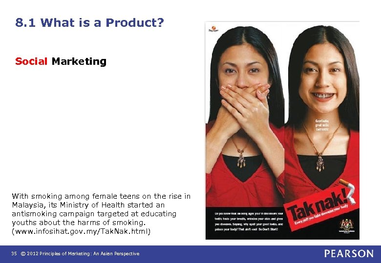 8. 1 What is a Product? Social Marketing With smoking among female teens on