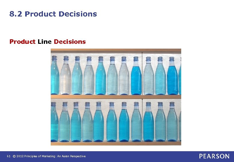 8. 2 Product Decisions Product Line Decisions 61 © 2012 Principles of Marketing: An