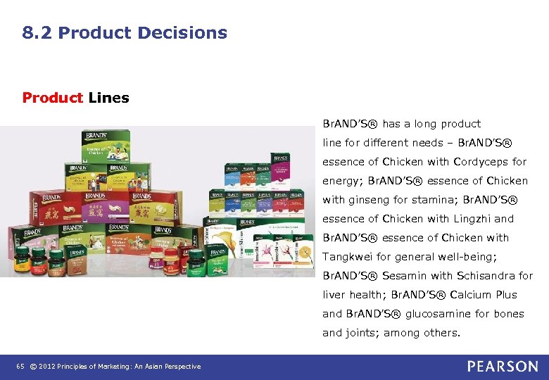 8. 2 Product Decisions Product Lines Br. AND’S® has a long product line for