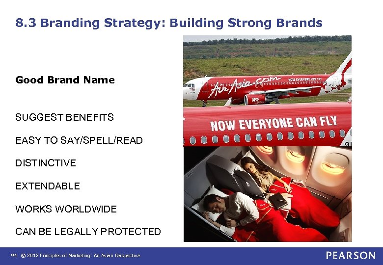 8. 3 Branding Strategy: Building Strong Brands Good Brand Name SUGGEST BENEFITS EASY TO