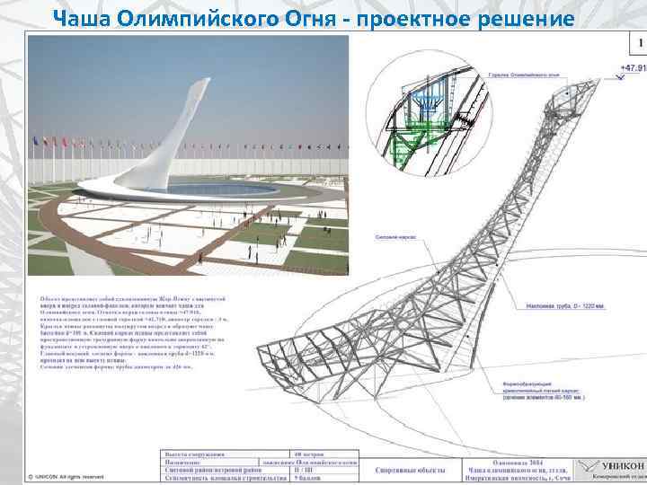 Чаша Олимпийского Огня - проектное решение 