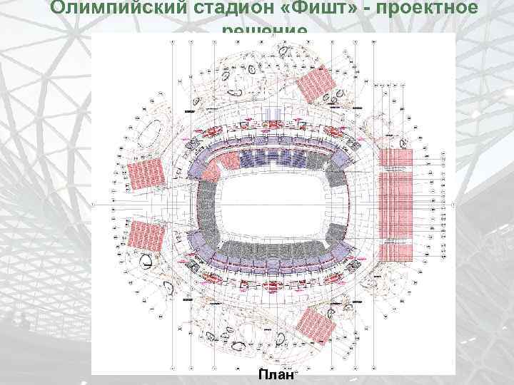 Олимпийский стадион «Фишт» - проектное решение План 