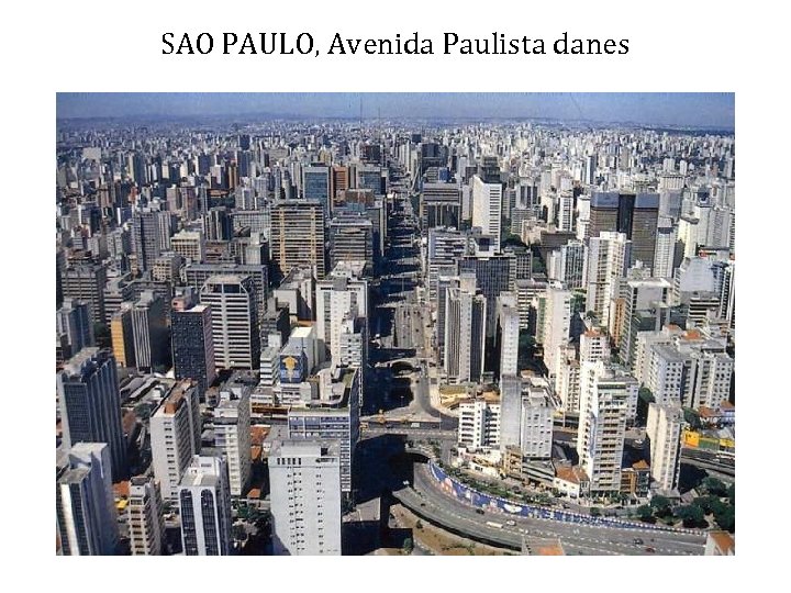 SAO PAULO, Avenida Paulista danes 