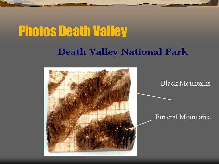 Photos Death Valley Black Mountains Funeral Mountains 