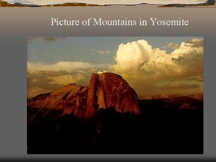 Picture of Mountains in Yosemite 