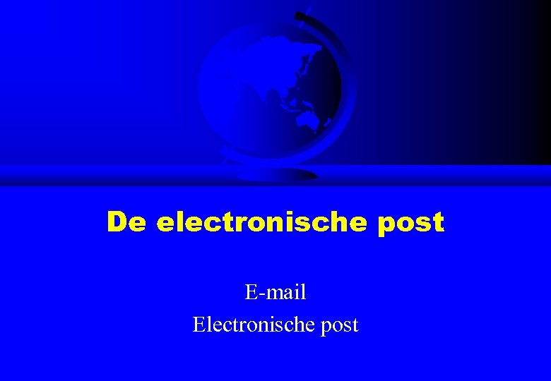 De electronische post E-mail Electronische post 