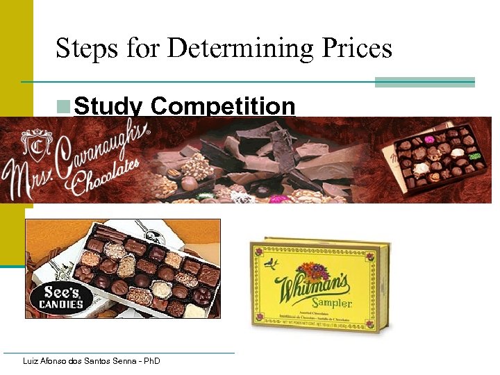 Steps for Determining Prices n Study Competition Luiz Afonso dos Santos Senna - Ph.