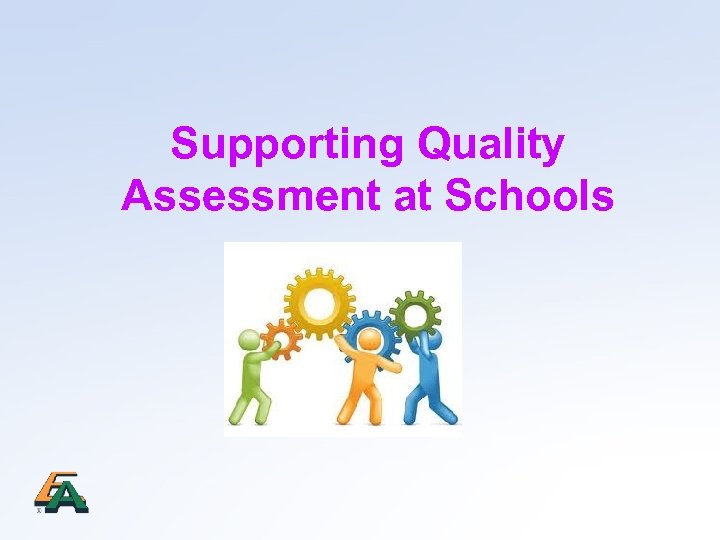 Supporting Quality Assessment at Schools 