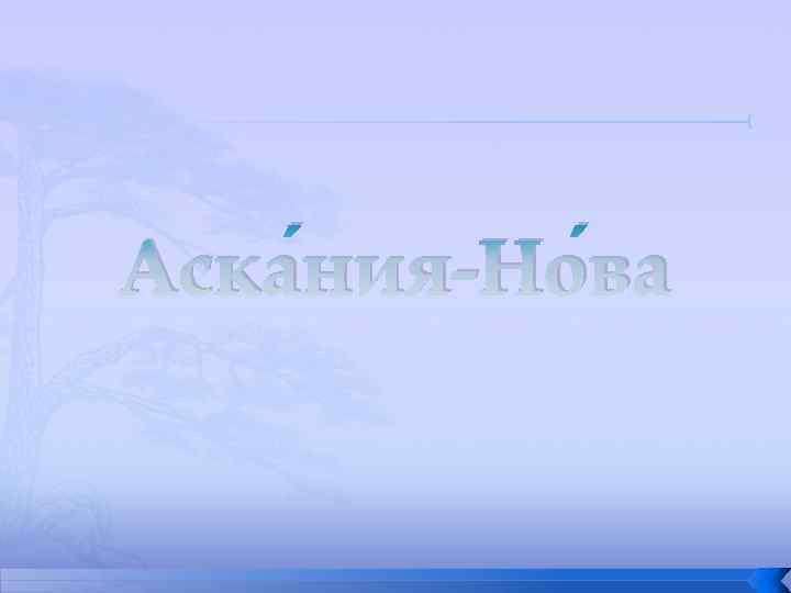 Аска ния-Но ва 