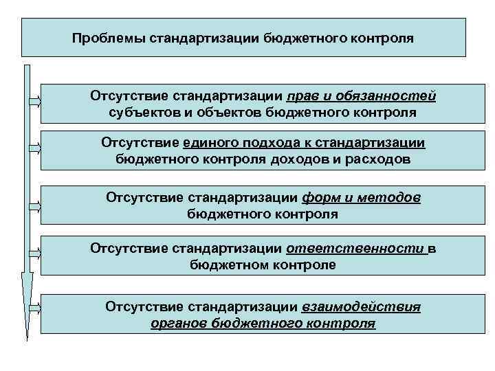 Правовой бюджет. Проблемы стандартизации. Проблемы бюджетного права. Объекты и субъекты бюджетного контроля. Бюджетный контроль объект контроля.