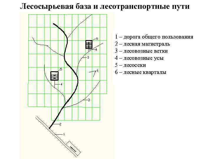 Транспортные схемы освоения лесосеки