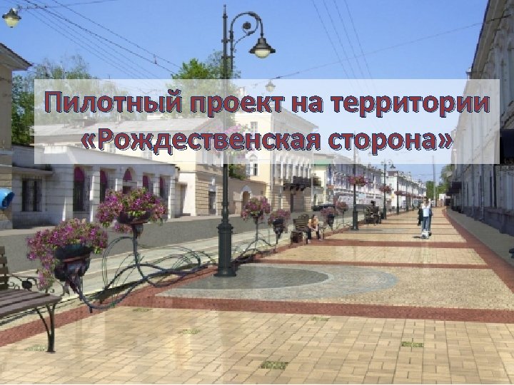 Пилотный проект на территории «Рождественская сторона» 
