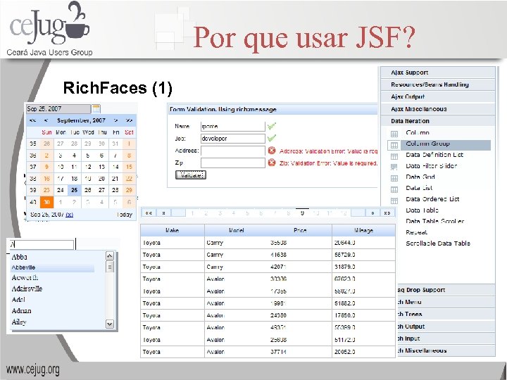 Por que usar JSF? Rich. Faces (1) 