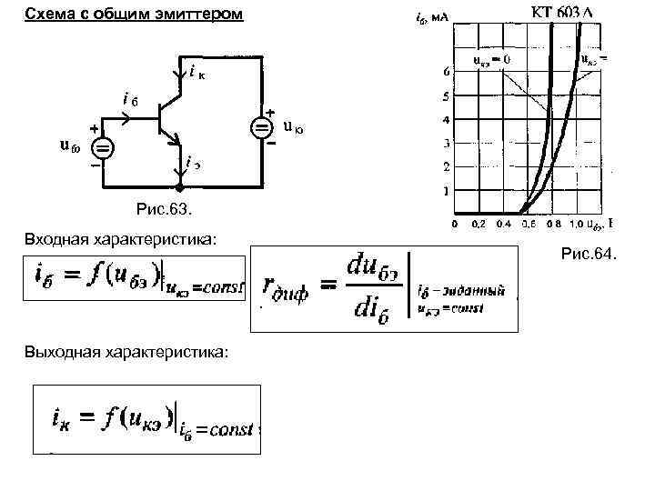 Схемы транзистора с общим эмиттером