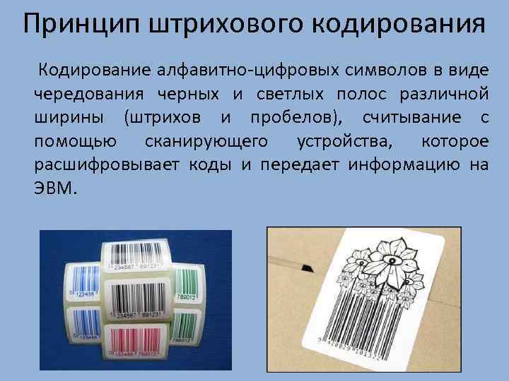 Штрих кодирование презентация