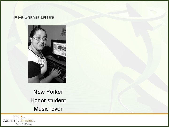 Meet Brianna La. Hara New Yorker Honor student Music lover 