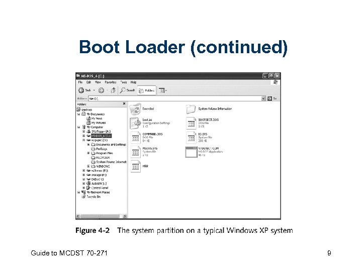 Boot Loader (continued) Guide to MCDST 70 -271 9 