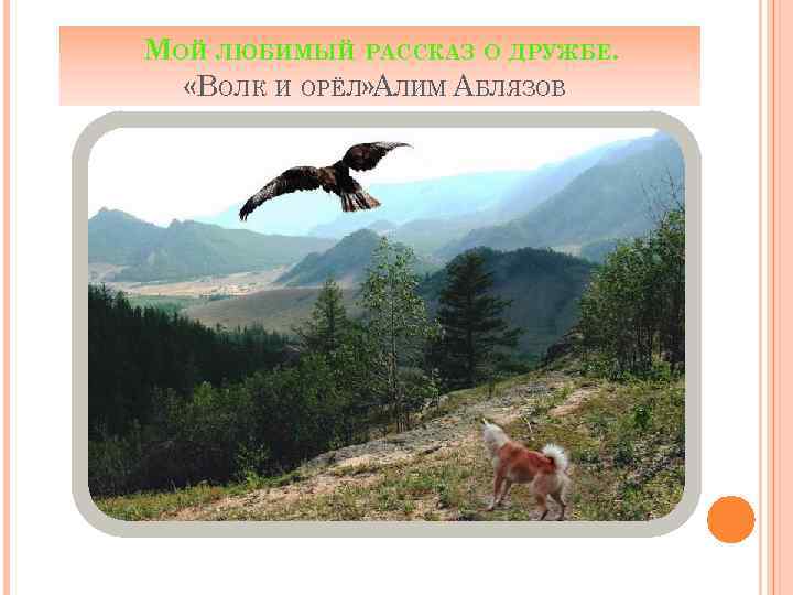 МОЙ ЛЮБИМЫЙ РАССКАЗ О ДРУЖБЕ. «ВОЛК И ОРЁЛ» АЛИМ АБЛЯЗОВ 