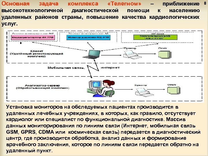 Основная задача комплекса «Телегном» – приближение высокотехнологичной диагностической помощи к населению удаленных районов страны,